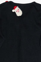 Vintage Michael Simon 3D Santa Applique Ugly Christmas Cardigan (2000s)