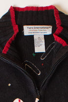 Vintage Candy Canes Christmas Cardigan (1990s)