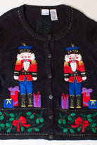 Vintage Nutcrackers Christmas Cardigan (1990s)