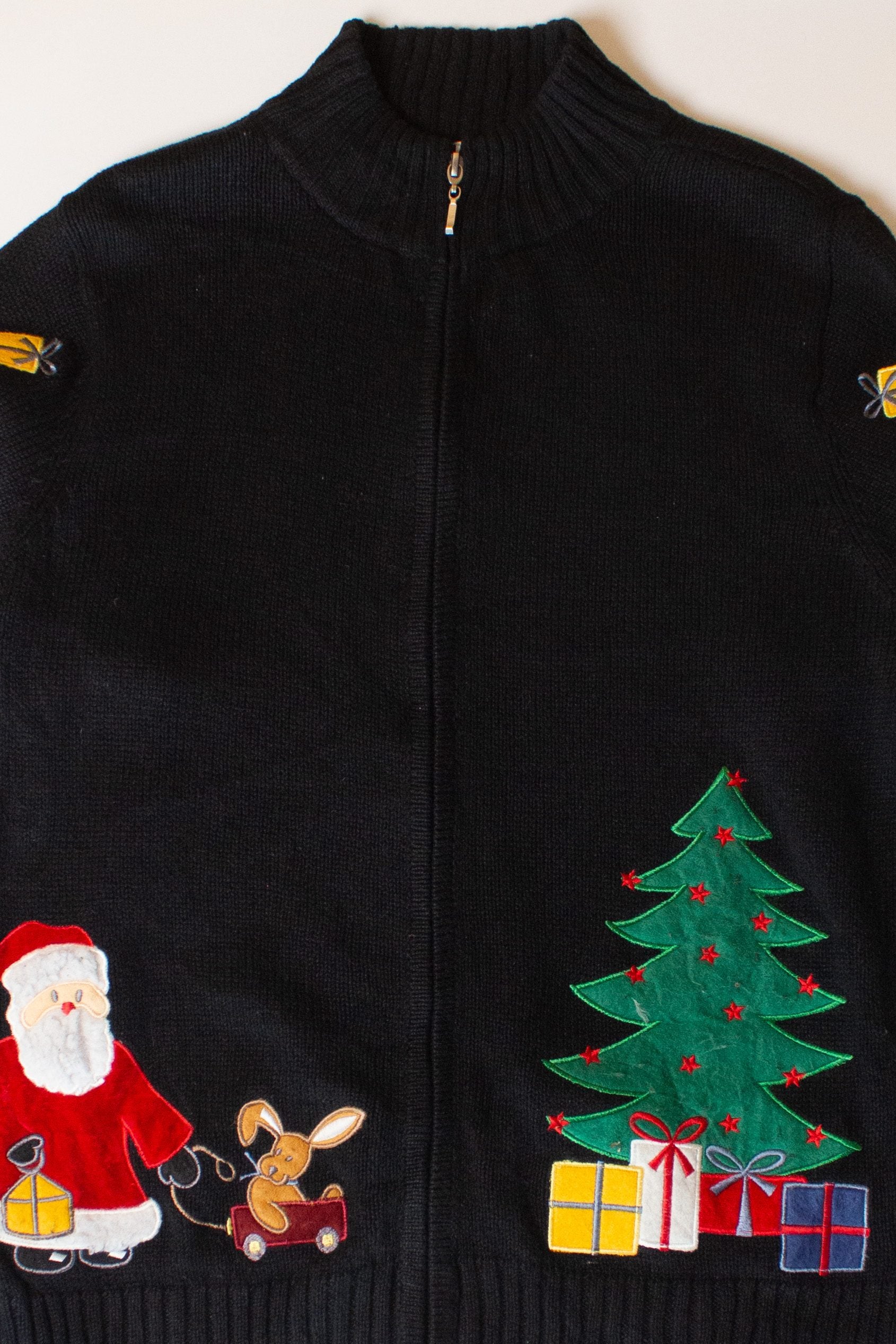 Vintage Santa Gifts Christmas Cardigan (1990s)