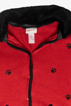 Dog Applique Ugly Christmas Cardigan (1990s)