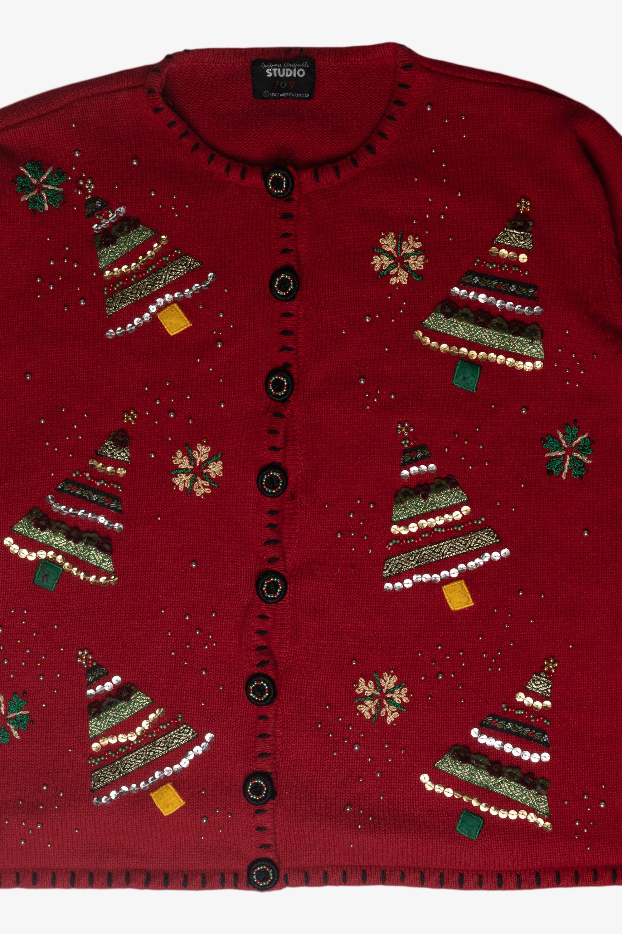 ChrsTrees Ugly Christmas Cardigan (1990s)