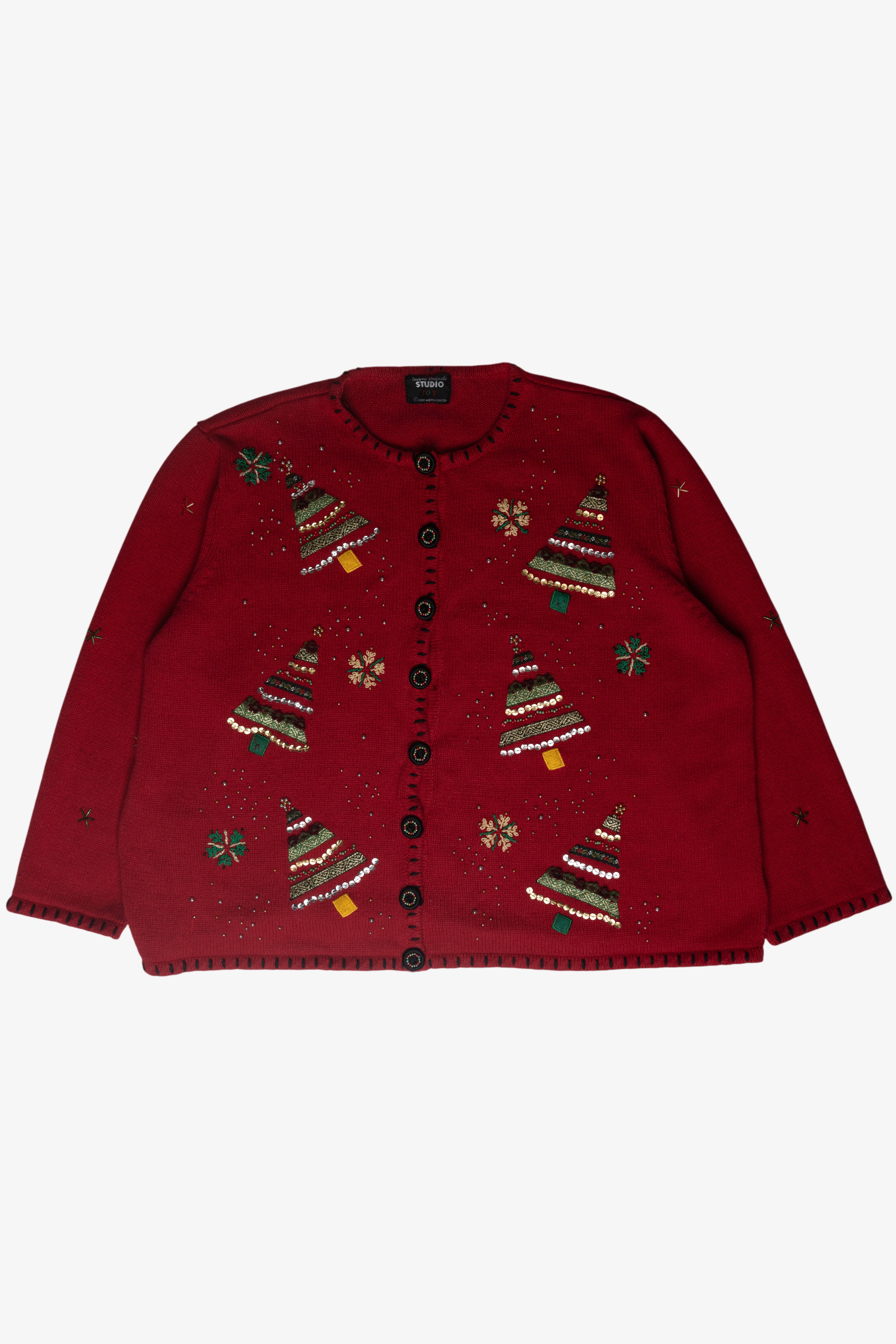 ChrsTrees Ugly Christmas Cardigan (1990s)