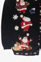 Jolly Santas Ugly Christmas Cardigan (2000s)