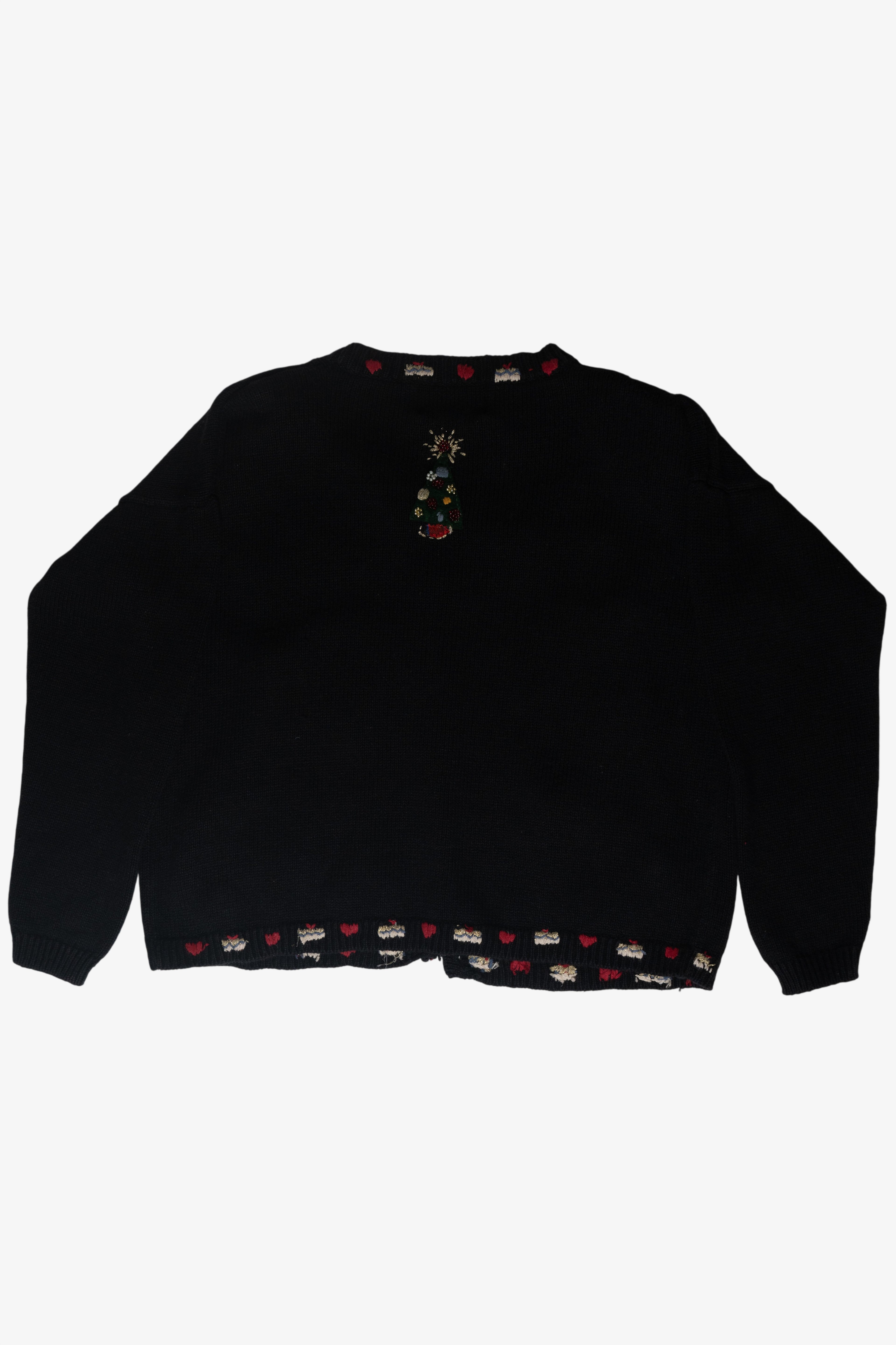 Jolly Santas Ugly Christmas Cardigan (2000s)