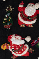 Jolly Santas Ugly Christmas Cardigan (2000s)