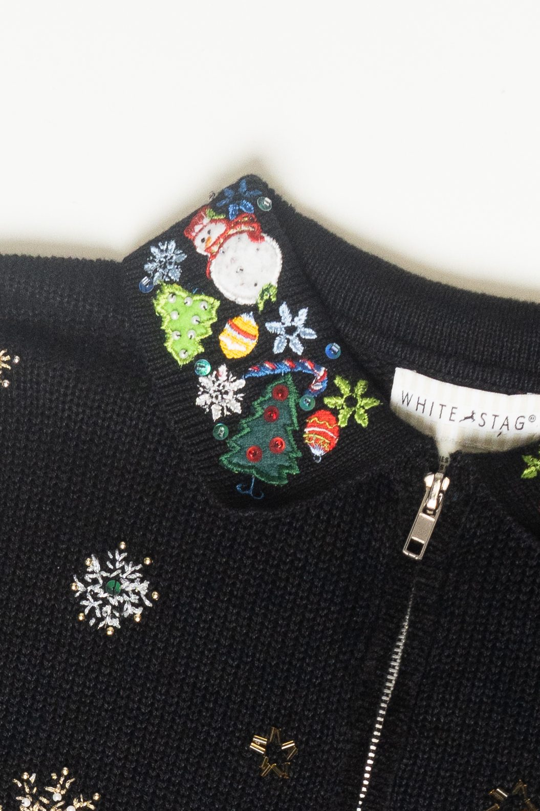 Snowmen Ugly Christmas Cardigan (1990s)