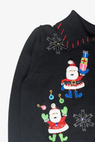 Stitched Santa Vintage Ugly Christmas Cardigan (2000s)
