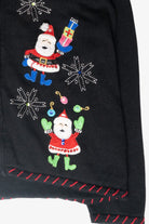Stitched Santa Vintage Ugly Christmas Cardigan (2000s)
