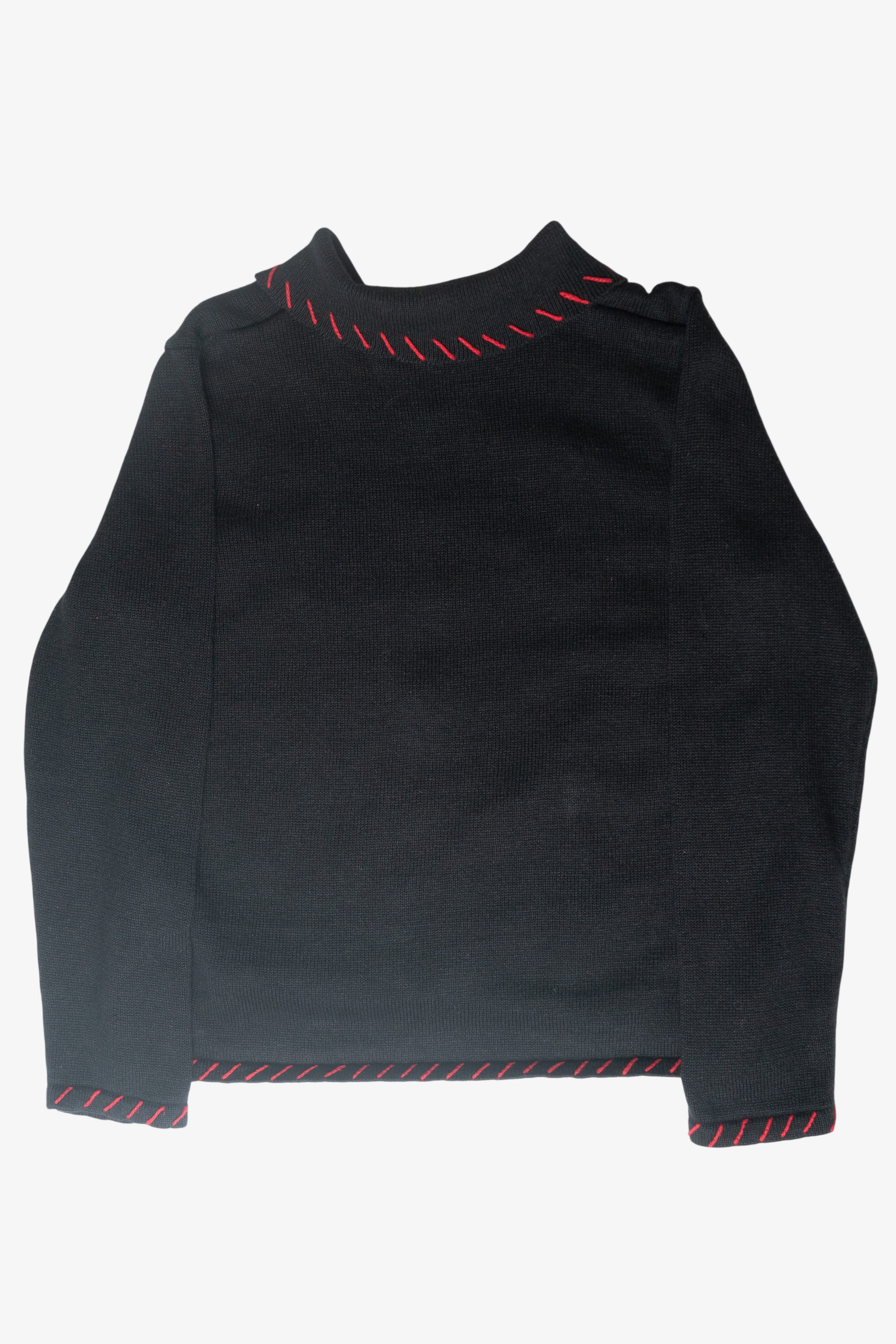 Stitched Santa Vintage Ugly Christmas Cardigan (2000s)