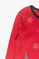 Lady and Dog Vintage Ugly Christmas Cardigan (2000s)