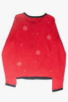 Lady and Dog Vintage Ugly Christmas Cardigan (2000s)