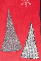 Lady and Dog Vintage Ugly Christmas Cardigan (2000s)