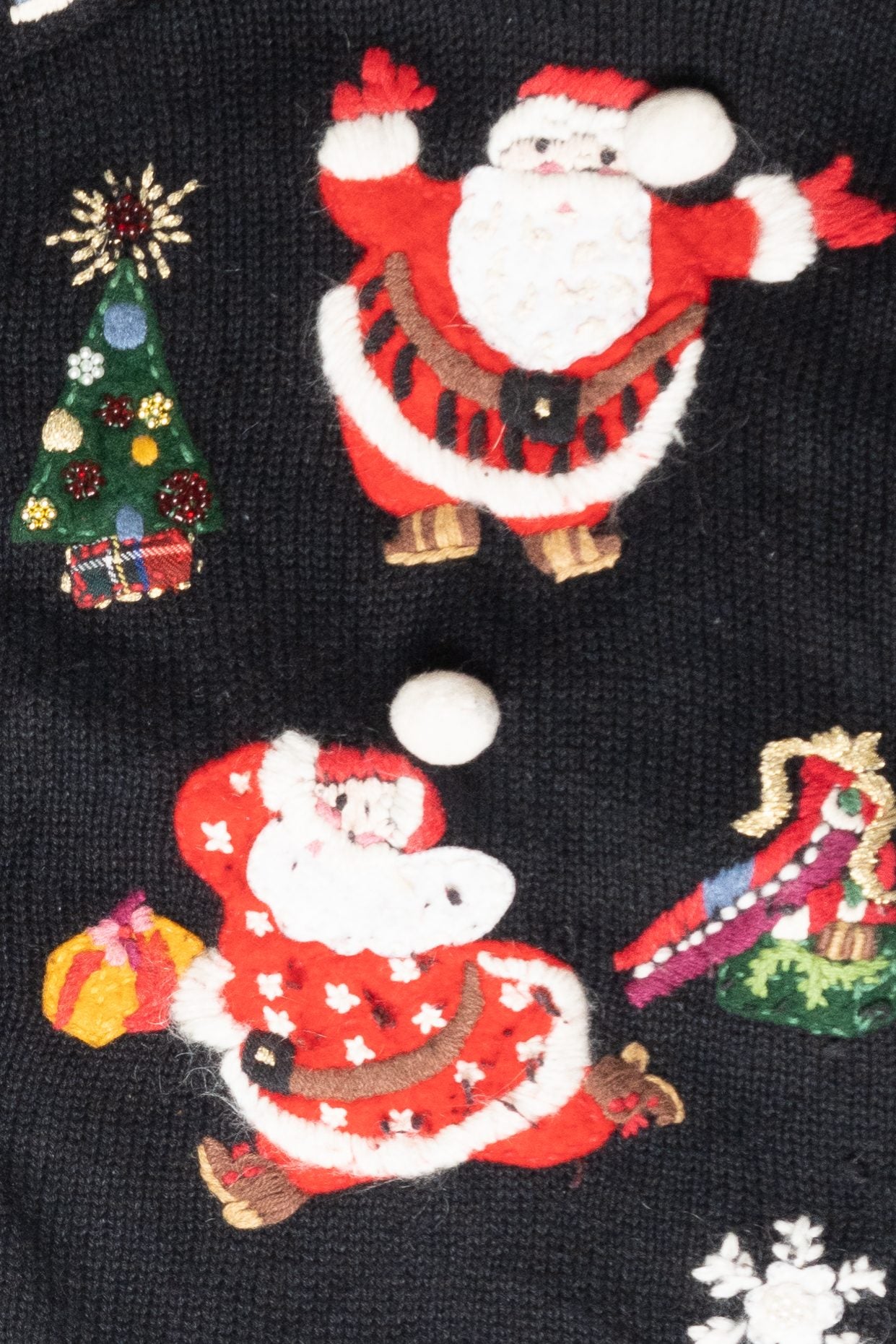 Santas Vintage Ugly Christmas Cardigan (2000s)