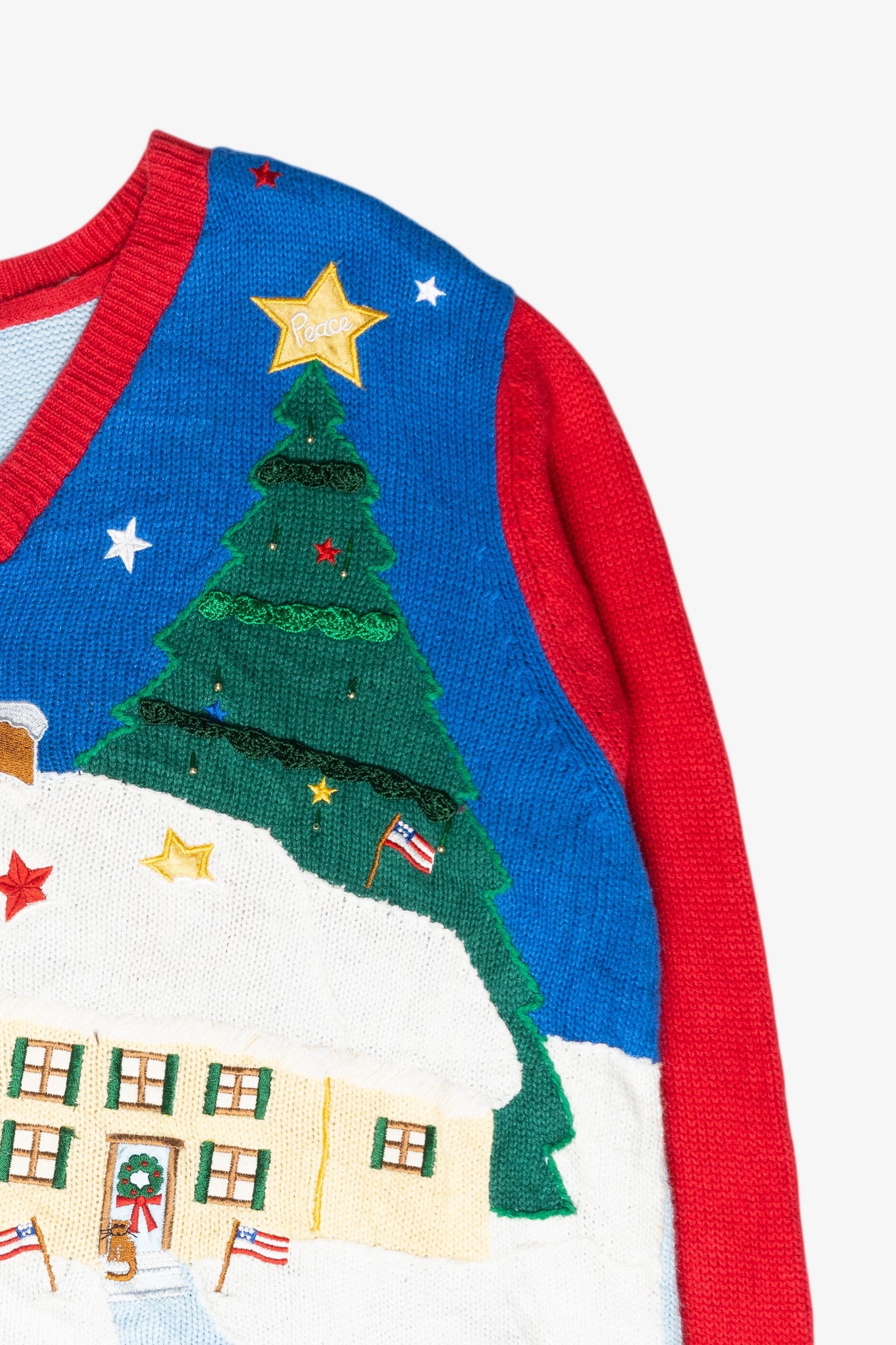 Patriotic USA Vintage Ugly Christmas Pullover (2000s)