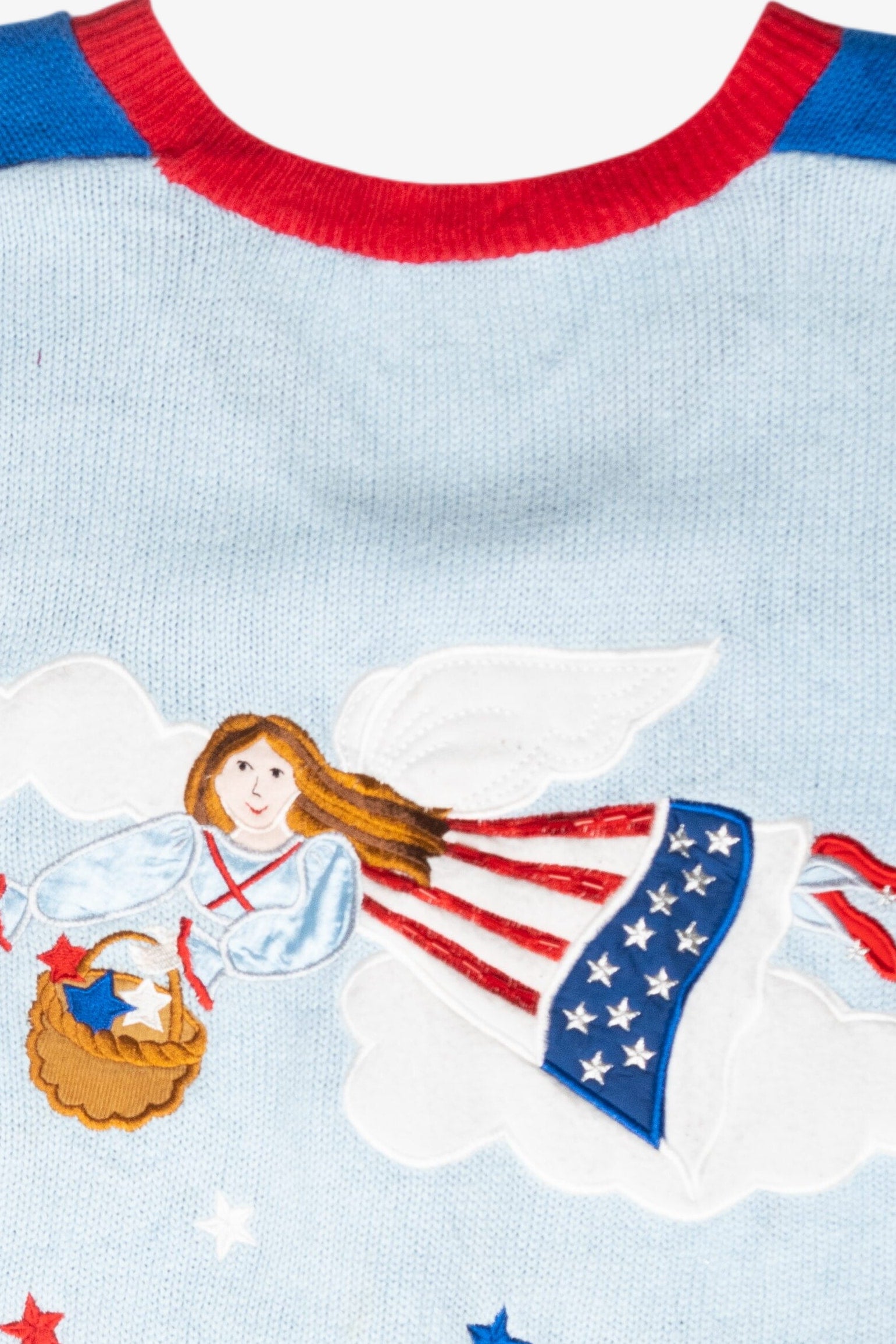 Patriotic USA Vintage Ugly Christmas Pullover (2000s)