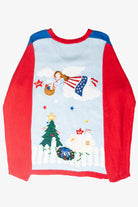Patriotic USA Vintage Ugly Christmas Pullover (2000s)