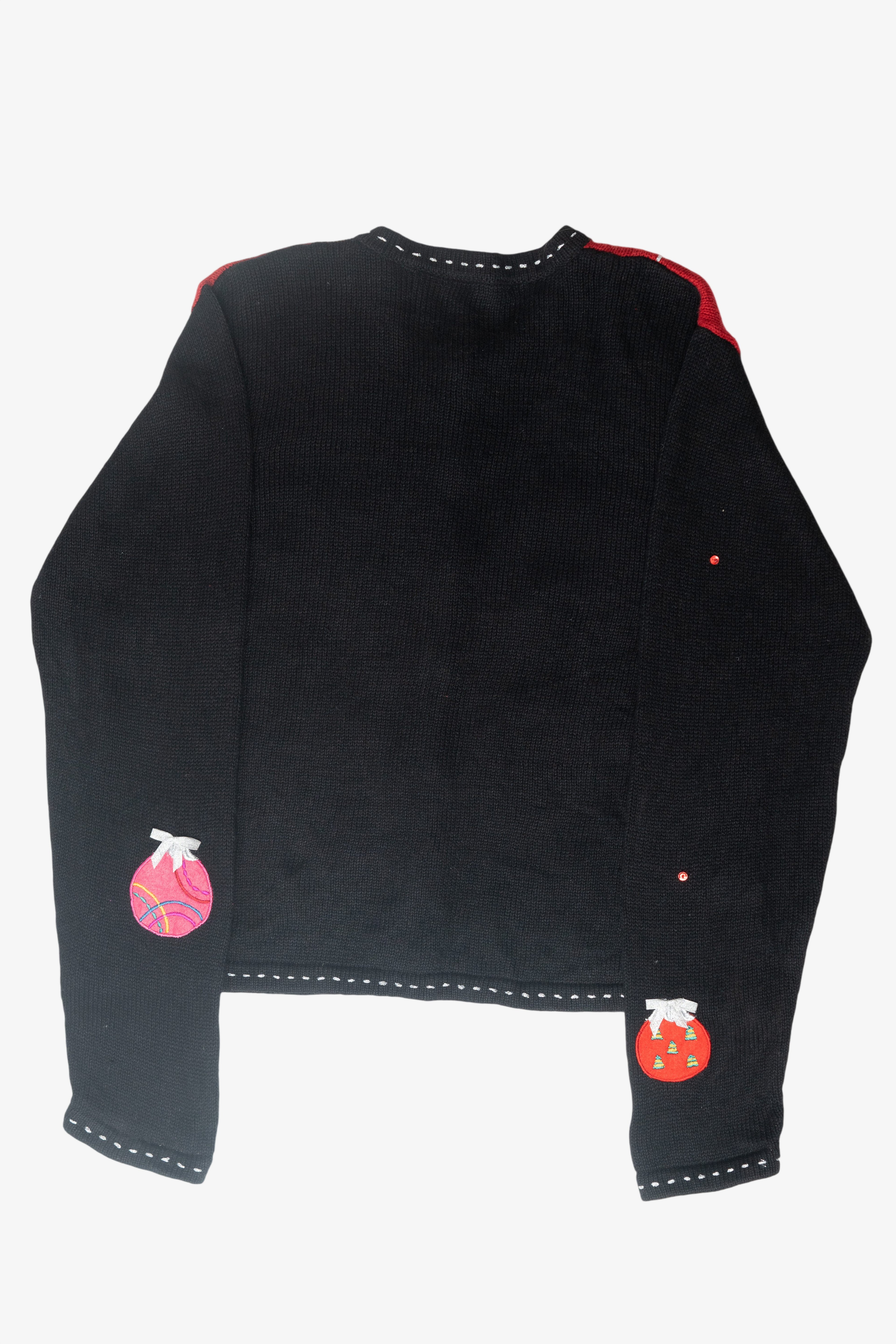 Funky Ornaments Vintage Ugly Christmas Pullover (1980s)