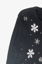 Snowglobe Vintage Ugly Christmas Zip Cardigan