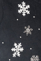 Snowglobe Vintage Ugly Christmas Zip Cardigan