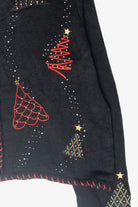 Beaded Tree Vintage Ugly Christmas Cardigan (2000s)