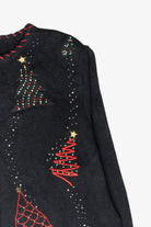 Beaded Tree Vintage Ugly Christmas Cardigan (2000s)