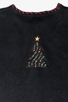 Beaded Tree Vintage Ugly Christmas Cardigan (2000s)
