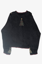 Beaded Tree Vintage Ugly Christmas Cardigan (2000s)