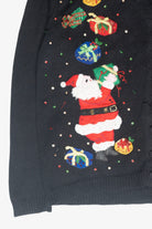 Christmas Presents Sequin Collar Vintage Ugly Cardigan (2000s)