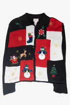 Geo Christmas Icon Ugly Vintage Cardigan (2000s)