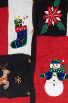 Geo Christmas Icon Ugly Vintage Cardigan (2000s)