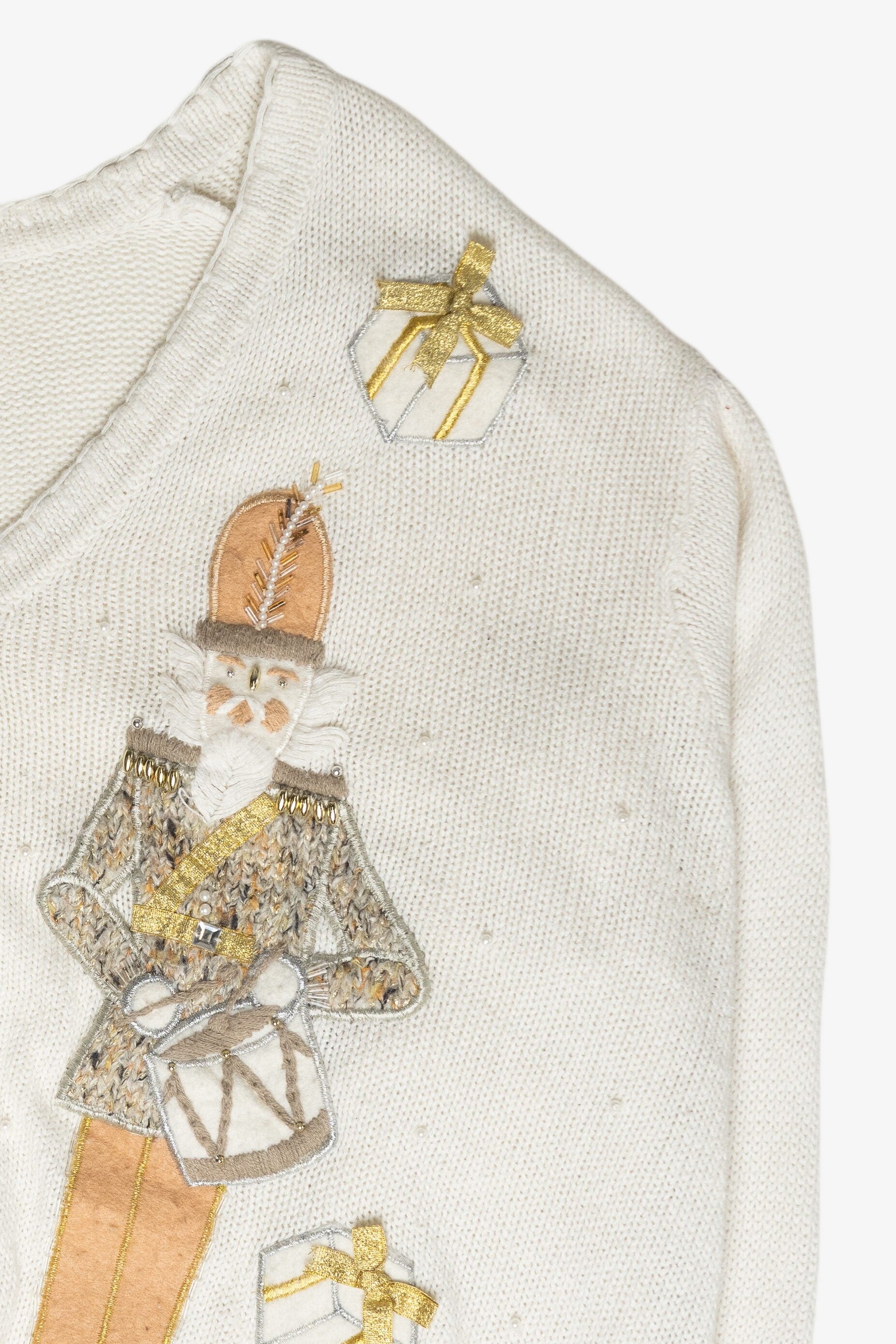 Nutcrackers Vintage Ugly Christmas Cardigan (2000s)