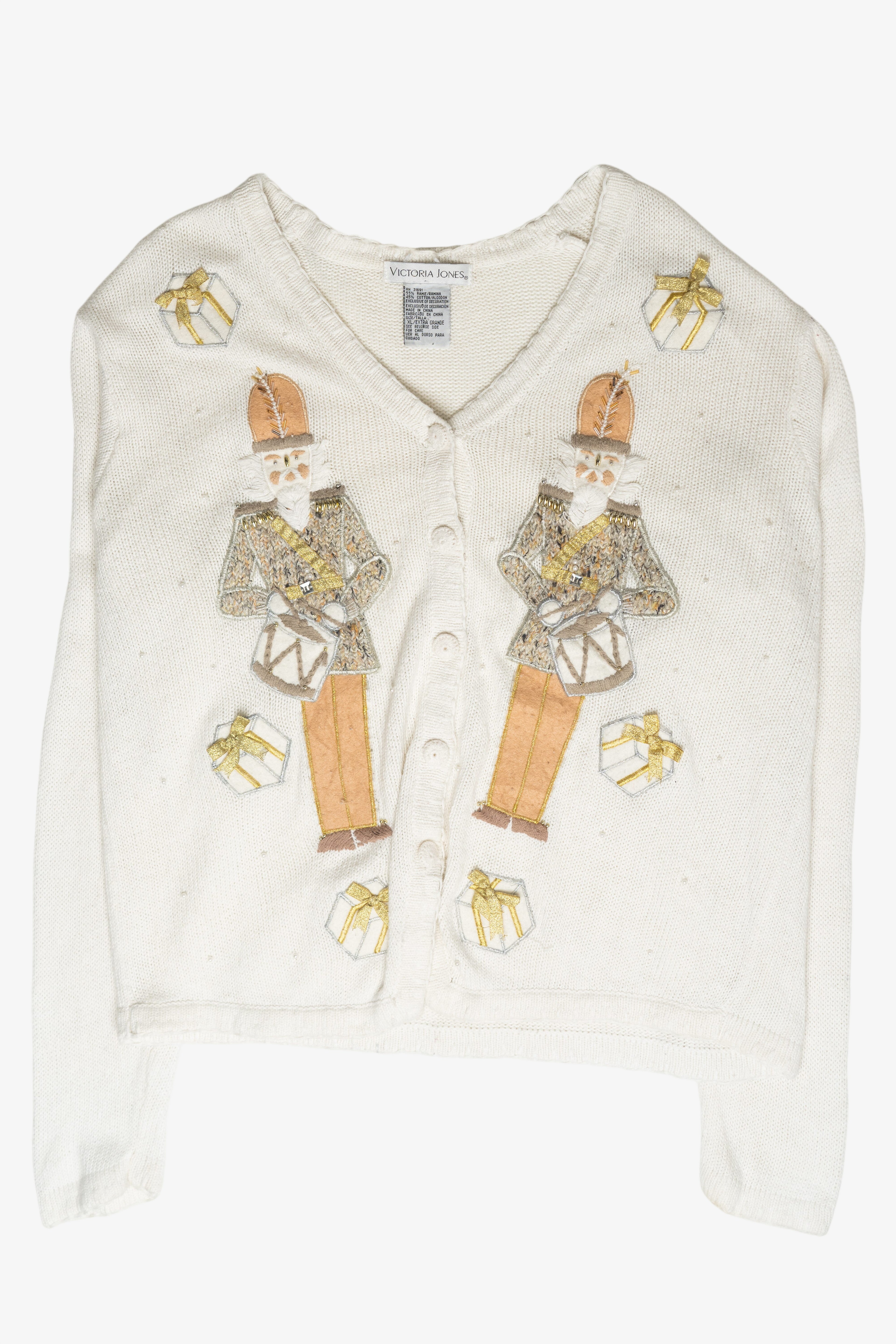 Nutcrackers Vintage Ugly Christmas Cardigan (2000s)