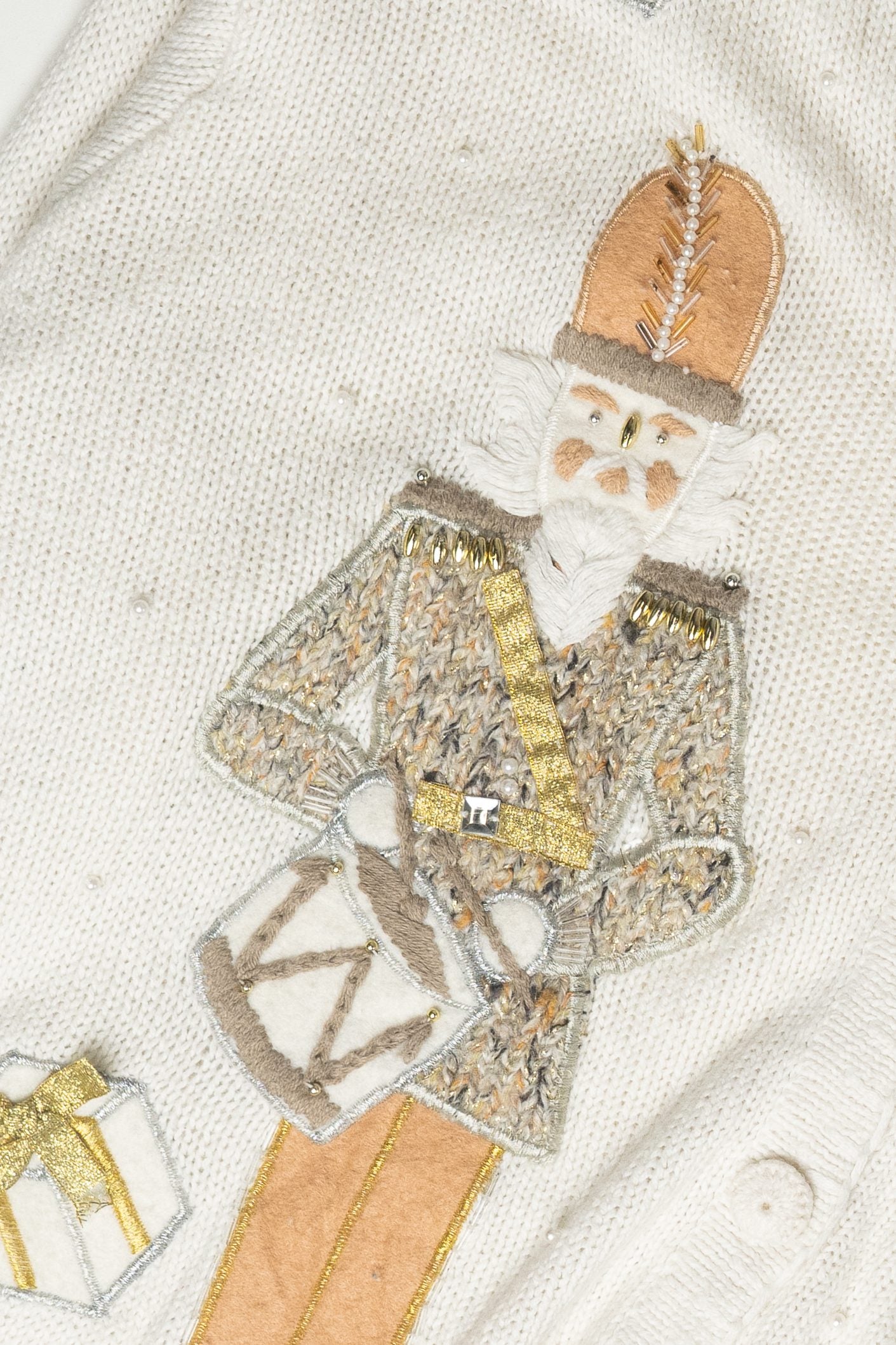 Nutcrackers Vintage Ugly Christmas Cardigan (2000s)