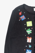 Falling Presents Vintage Ugly Christmas Cardigan (2000s)