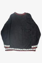 Vintage Holly Stripe Button Ugly Christmas Cardigan (1980s)