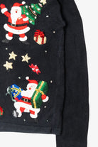 Vintage Jolly Santas Ugly Christmas Cardigan (2000s)
