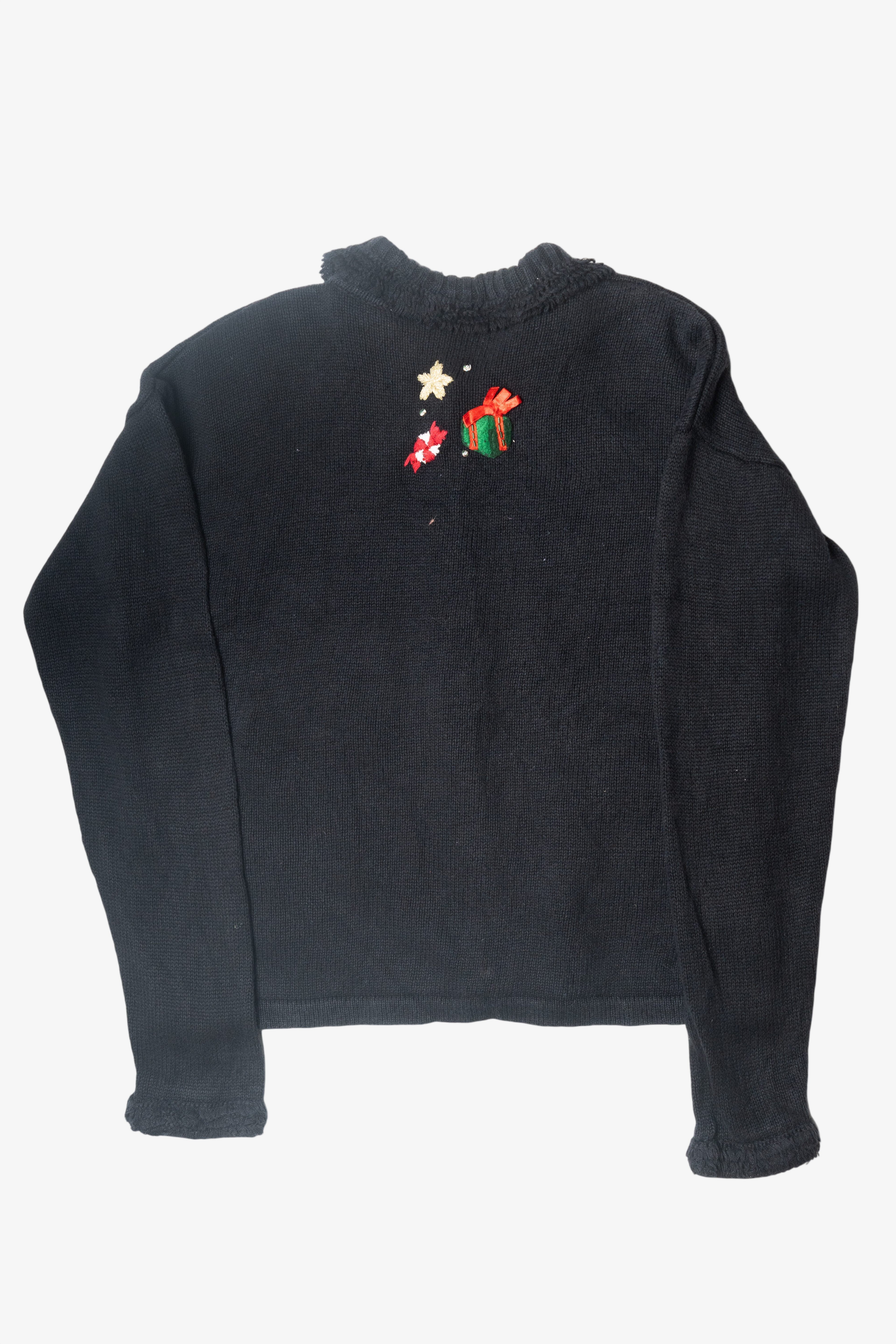 Vintage Jolly Santas Ugly Christmas Cardigan (2000s)