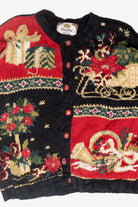 Petite Size Holly Vintage Ugly Christmas Sweater (1990s)
