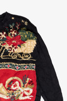 Petite Size Holly Vintage Ugly Christmas Sweater (1990s)