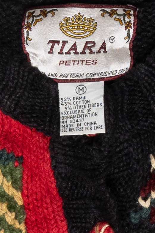Petite Size Holly Vintage Ugly Christmas Sweater (1990s)