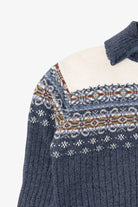 Vintage Blue Heirloom Collectibles Snowflakes Ugly Christmas Fair Isle Cardigan (2000s)