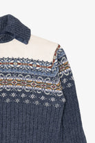 Vintage Blue Heirloom Collectibles Snowflakes Ugly Christmas Fair Isle Cardigan (2000s)