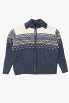 Vintage Blue Heirloom Collectibles Snowflakes Ugly Christmas Fair Isle Cardigan (2000s)