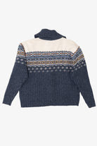 Vintage Blue Heirloom Collectibles Snowflakes Ugly Christmas Fair Isle Cardigan (2000s)