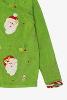 Vintage Green Tiara International Santa Ugly Christmas Cardigan (2000s)