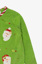Vintage Green Tiara International Santa Ugly Christmas Cardigan (2000s)