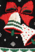 Vintage Black Unknown Ugly Christmas Cardigan (1980s)