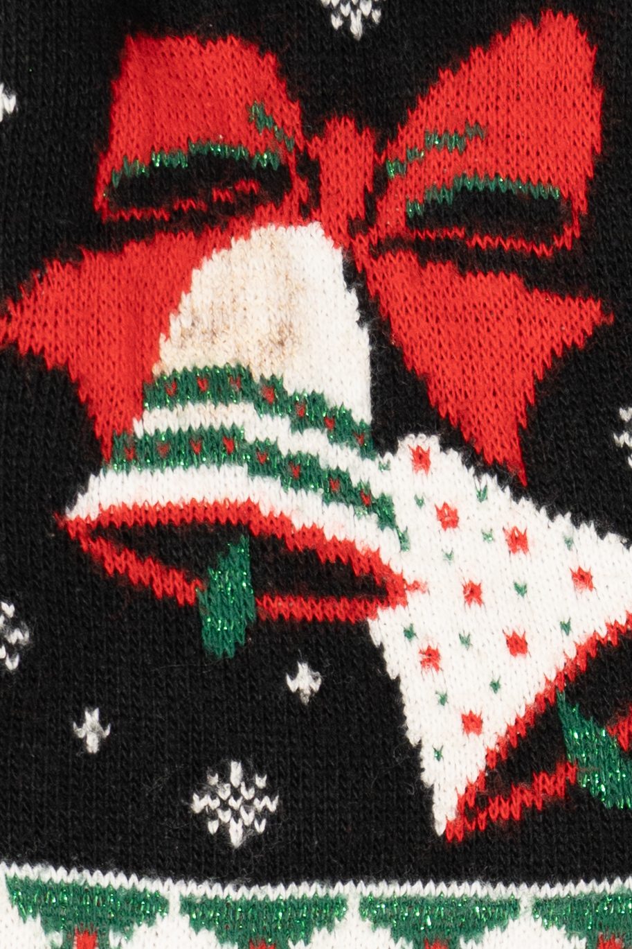Vintage Black Unknown Ugly Christmas Cardigan (1980s)