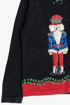 Vintage Victoria Jones Nutcrackers Ugly Christmas Sweater (1980s)